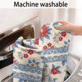 thumbnail image 5 of Pioneer Flower Floral Print Pattern Bathroom Rugs Mat, Non Slip Microfiber Bathroom Rug with Rubber Backing, Soft Mats for Bathroom Floor Tub Shower, 17"x27", 5 of 5