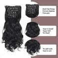 thumbnail image 4 of 6-piece set of clips for curly hair, 16 clips for hair extensions, replacement clips for curly hair, synthetic wigs, clips in hair, 4 of 6