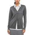 thumbnail image 3 of Uvplove Women Long Sleeve Soft Basic Knit Cardigan Sweater,Dark gray,S-3XL, 3 of 12