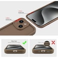 thumbnail image 3 of Compatible with iPhone 14 Plus Case, Slim Soft Gel Rubber TPU Material, Full Camera Protection, Shockproof Protective Phone Case for Women Girls Boys (Brown), 3 of 9