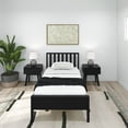 thumbnail image 2 of Plank+Beam Scandinavian Twin Bed Frame with Headboard, Solid Wood Platform Bed for Adults, 2 of 10