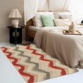 thumbnail image 3 of 5 x 7 Area Rug Geometric Rugs, Rustic Carpet for Living Room Bedroom Chevron Patterned Indoor Home Decor, Non Slip Soft & Low Pile Large Washable Rug ZH&163, 3 of 7
