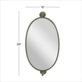 thumbnail image 4 of DecMode 15" x 29" Black Swivel Oval Wall Mirror, 4 of 14