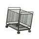 thumbnail image 5 of Cesta de lavandería grande de hierro con ruedas, plegable, para ropa sucia, con ruedas Negro, 5 of 9