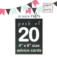 thumbnail image 3 of Baseball Baby Shower Wishes Cards Pack of 20 for Boys Wishing Well Birthday Memory Idea Sprinkle Activity Sports Theme Event Red White Blue (4x6 Size) Paper Clever Party, 3 of 4