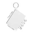 thumbnail image 2 of GOOHOCHY 6pcs Photo Keyring White Zinc Alloy Decorative Item for Graduation Party, 2 of 8