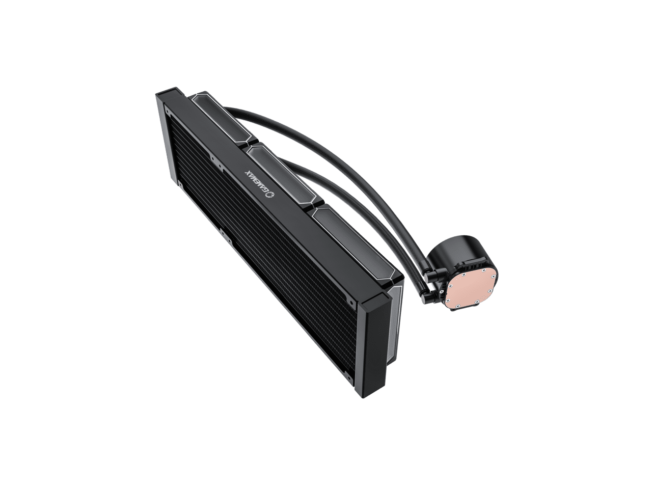 GAMEMAX  IceBurg 360 Digital BK, Liquid CPU Cooler 360mm Addressable ARGB Pump Fans 290W TDP AIO Water Cooler