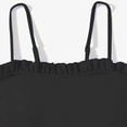 thumbnail image 4 of NIEWTR Teen Girls Swimsuit 3 Piece Tropical Bathing Suit Strap Bikini with Cover Aesthetic Swimsuits for Teen Girls(Black,14-16 Years), 4 of 6