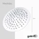 thumbnail image 2 of Regadera Solvex Ducha Lluvia 8 Pulgadas Acero Inoxidable Solvex SP-50017-2, 2 of 2