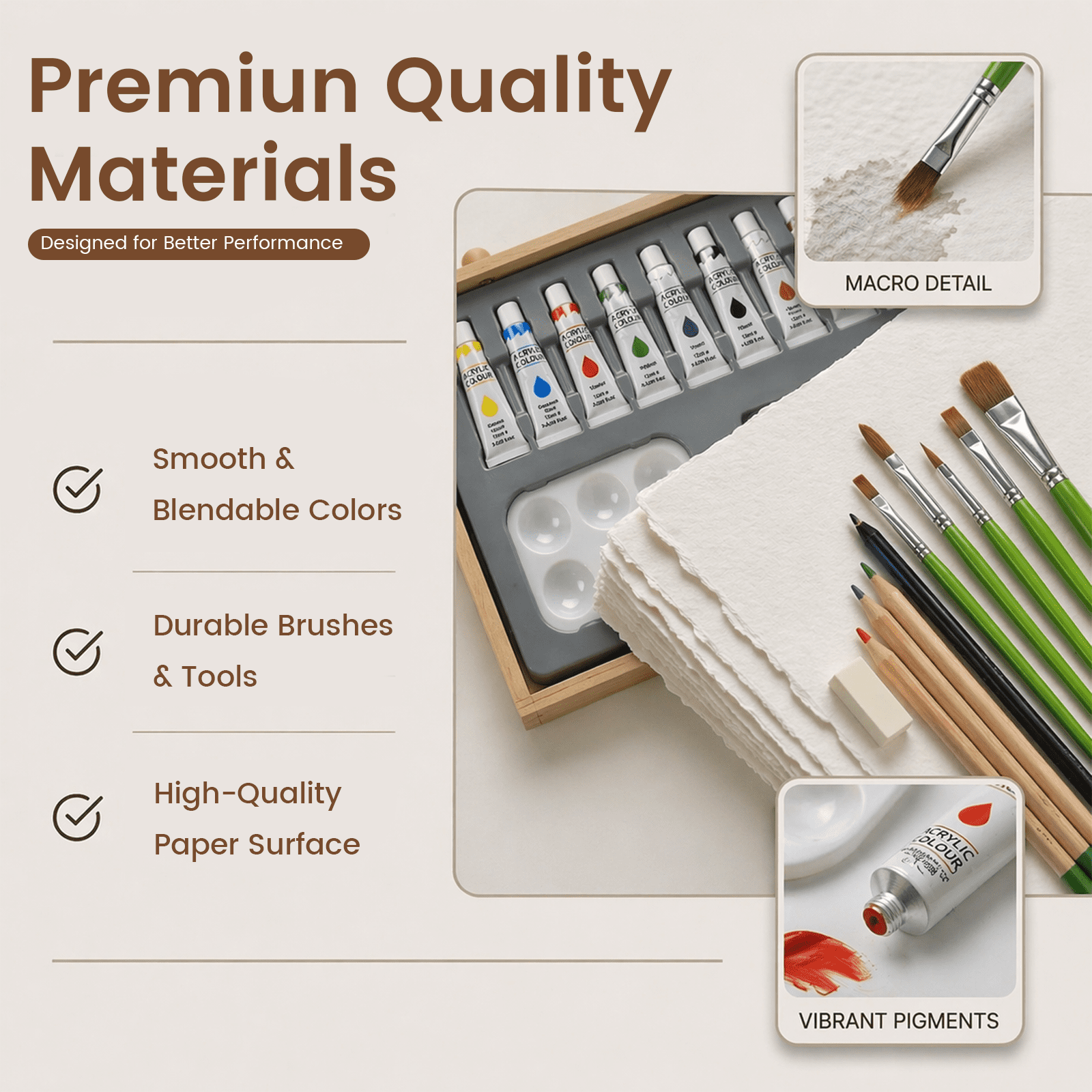 TAVOLOZZA 96PCS Wood Easel Art Set, Complete Drawing & Painting Kit with Paints, Pencils & Brushes