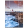 thumbnail image 1 of Picture-Tiles.com: Lighthouse Ceramic Tile Wall Mural WAL500819-46L. 32"W x 48"H using (24) 8" x 8" Ceramic Tiles-Satin Finish, 1 of 3