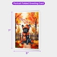 thumbnail image 5 of Happy Thanksgiving French Bulldog Give Thanks Fall Beanie Scarf Welcome 5x7in Folded Greeting Card Dog Lover Gifts Single Note Card with Envelope - 00020, 5 of 5