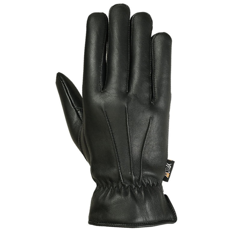 MRX Mens Genuine Leather Winter Gloves, Thermal Lining, Warm Insulated Grip, Black, Medium - Walmart.com MRX Mens Genuine Leather Winter Gloves, Thermal Lining, Warm Insulated Grip, Black, Medium - Walmart.com