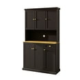 thumbnail image 7 of 71" Kitchen Cabinet With Drawer And Compartments - Black. Spacious Interior, Adjustable Options, A Contemporary Look Shelves For Oyster Sauce Bottles, Microwave Stand Area, 6 Doors 1 Black, 7 of 7