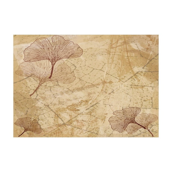 Ambesonne Beige Jigsaw Puzzle Durable Cardboard, Vintage Leaves Grunge, 1000 pcs, Beige Brown