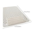 thumbnail image 3 of Gumesh Non-Slip Bath Mat, 16x28 Inch Square Waterproof Shower Floor Mat, Foot sole brush Bathroom Carpet with Quick-Drain Design for Tub & Shower, 3 of 6
