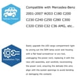thumbnail image 3 of OEM-Spec Amber Lens Front Bumper Side Marker Lamp Housings For 2001-2007 Mercedes W203 C-Class C230 C240 C280 C300 C320 C350, etc, 3 of 9