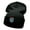 Black, variant on Luchador Mask Face Embroidered Long Knitted Beanie - Orange OSFM