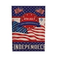 thumbnail image 2 of God Bless America Independence Day Patrioctic Linen Garden Flag 12 X 18 Inch Double Sided Memorial Day Floral Yard Flag Vertical Home Yard Outdoor Decoration, 2 of 9