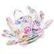 thumbnail image 4 of Portavelas de cristal con forma de flores de loto, portavelas de cristal, candelabro Múltiples C, 4 of 6