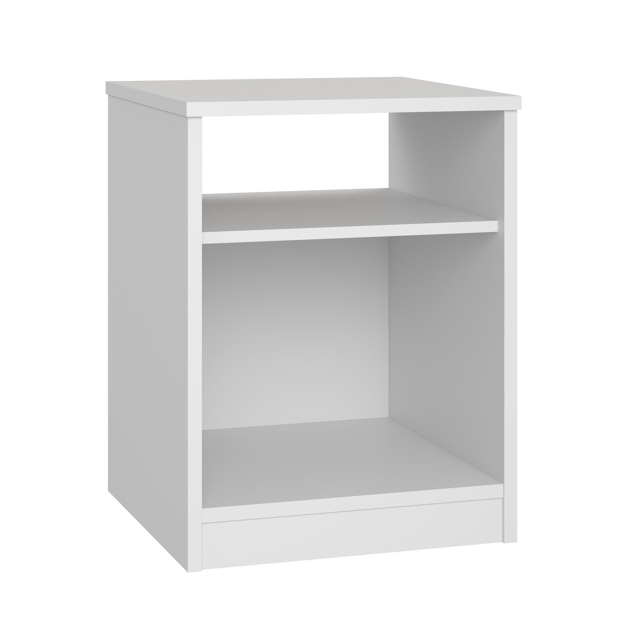 Mainstays Open Shelf Nightstand, White - image 4 of 5