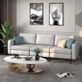 thumbnail image 2 of Costway Modern Modular 3-Seat Sofa Couch with Side Storage Pocket & Metal Leg Light Grey, 2 of 9