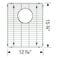 thumbnail image 2 of Blanco 235959 Precision R0 R10 & Quatrus Stainless Steel Sink Grid, 2 of 2