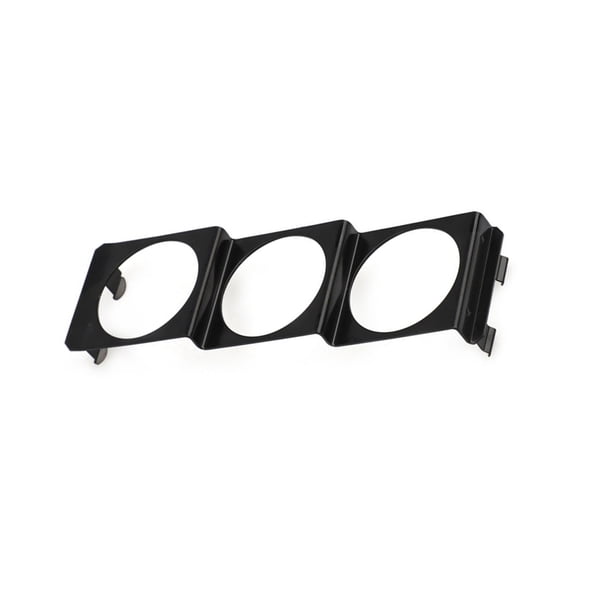 Soporte de instrumento automotriz de tres agujeros Tablero robusto Tablero de radio Soporte de tecnología avanzada ligero para 12V 2 pulgadas Inevent VI014444-00