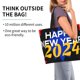 thumbnail image 2 of Balery Happy New Year 2024 (6) Bolsa Tote Estilo Estético con Cremalleras, Bolsa de Hombro, Bolsa de Compras Grande y Plegable, 2 of 8