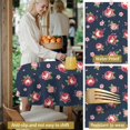thumbnail image 5 of Pioneer Flower Floral Print Pattern Round Tablecloth 60 X 60 Inch, Wrinkle Resistant Wipeable Table Cloth for Kitchen Dining Picnic Patio Party, 5 of 6
