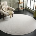 thumbnail image 2 of SAFAVIEH Stella Rosheen Geometric Indoor/Outdoor Area Rug, Ivory, 6'7" x 6'7" Round, 2 of 14
