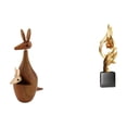 thumbnail image 1 of Figura De Animal, Estatua De Arte Abstracto, Escultura Decorativa De Resina Y Madera Para Dormitorio, Oficina, Estantería, Mesa De Centro, Decoración, 1 of 8