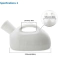 thumbnail image 3 of Blecry Portable Urinal for Women,Urinals for Women 20Ml Bottle Portable Pee Bottle Long Tube with Lid for Camping Car Travel Emergency Urination, 3 of 8