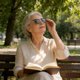 thumbnail image 5 of Gafas de lectura semisín montura en negro y dorado, enfoque automático, alta definición, ligeras y sin montura, para hombre y mujer, cómodas todo el día, portátiles, 5 of 5