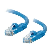 C2G Cat5e Booted Unshielded (UTP) Network Patch Cable - Patch cable - RJ-45 (M) to RJ-45 (M) - 3 m - UTP - CAT 5e - molded, snagless, stranded - blue