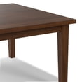 thumbnail image 3 of Simpli Home Eastwood 54 inch x 54 inch Square Contemporary Dining Table in Walnut, 3 of 11
