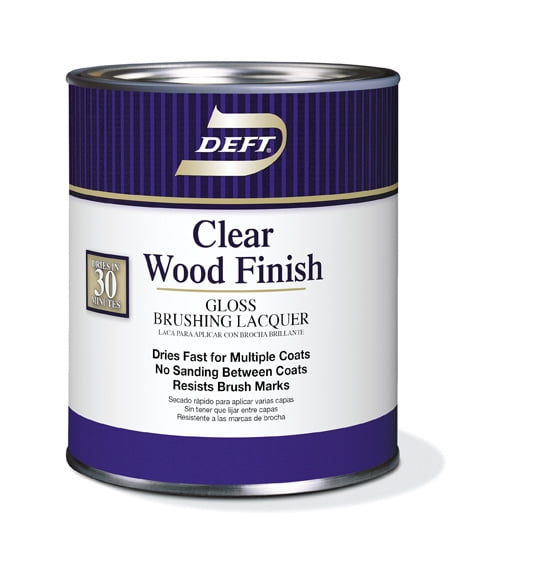 Deft® Clear Wood Finish Brushing Lacquer, Gloss