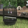 thumbnail image 6 of European Classic Round Bird Cage with Handrail Portable Metal Home Pet Supplies for Lovebirds Conures and Small Birds, 6 of 6