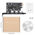 thumbnail image 2 of PCI-E 1 a USB 3.0 Hub Splitter Controller Riser Card para Windows/7/8/8.1/10/XP, 2 of 9