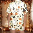 thumbnail image 5 of Halloween Pajamas Women 2 Piece Women Silk Pajamas Set Halloween Button Down Short Pajama Set For Women Lounge Wear For Women Womens Pjs Sets, 5 of 7