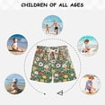 thumbnail image 6 of FORMRS Boys Swim Trunks Quick Dry Mesh Liner Boardshorts Sizes XS-XL, Beige Floral Garden, 6 of 7