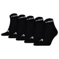 thumbnail image 1 of Calcetines cortos unisex HEAD, lote de 5 - ELEMENTS ALL SPORTS QUARTER ECOM, calcetines cortos, unicolor Negro 35-38, 1 of 4