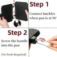 thumbnail image 4 of Hot Sandwich Maker Non-stick Grilled Panini Maker Pan with Handle Stovetop Camping Sandwich Toaster Aluminum Flip Pan for Toast Waffle Breakfast, 4 of 7