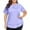 Purple, variant on Uaswgudfs Plus Size Women's Short Sleeve T-Shirt: Curved Hem Summer Top with Soft Stretch Jersey Knit & Casual Comfort Fit Green XXXL