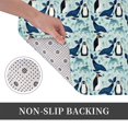 thumbnail image 6 of Yiaed Penguins Whales Print Flannel Doormat Mat Outdoor Indoor Door Mats, Non Slip Durable Entrance Rugs for Outside Entry, Porch, Resist Dirt, 16"x24", 6 of 7