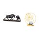thumbnail image 5 of Estatua de escritorio, figura de lucha, adornos, estatua, hoja, escultura, resina, artesanía, decoración, obra de arte única, base estable, adecuada p, 5 of 8