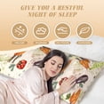 thumbnail image 4 of Easygdp Cute Vegetables Long Body Pillowcase - Super Soft Microfiber Body Pillow Case - Envelope Closure, Cool, Anti-Fading- 20x54 in, 4 of 8