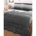 thumbnail image 2 of Grey Ombre Summer Quilt Set Queen Size, Soft Microfiber Quilted Bedding Set with 2 Pillow Shams, Modern Abstract Art Ocean Oil Painting Lightweight All Season Bedspread Coverlet for Bedroom 90"x96", 2 of 6