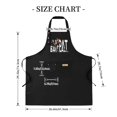 thumbnail image 4 of BAY PAT Graphic Design Adjustable Bib Apron 2 Pack - Black with Basketball Player 2 Pockets Perfect for Cooking & Baking, 4 of 5