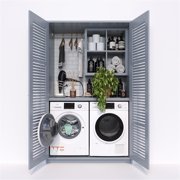 Pemberly Row 2.7 cu. ft. Stackable Front Load Washing Machine in White